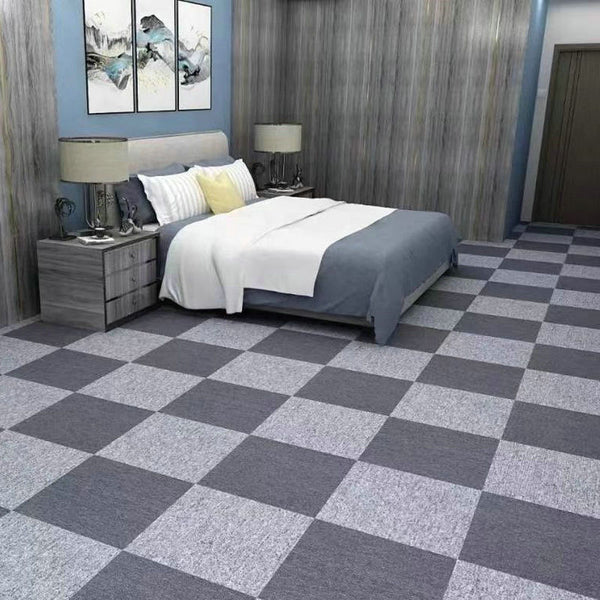 Wholesale hotel office carpet self-adhesive splicing square commercial billiard hall solid color full spread sound insulation floor mat self-adhesive