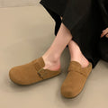 Soft bottom birkenstock shoes women's thick sole slippers outwear 2026 spring and summer new arrival one-leg birkenstock toe-cap half slippers sandals