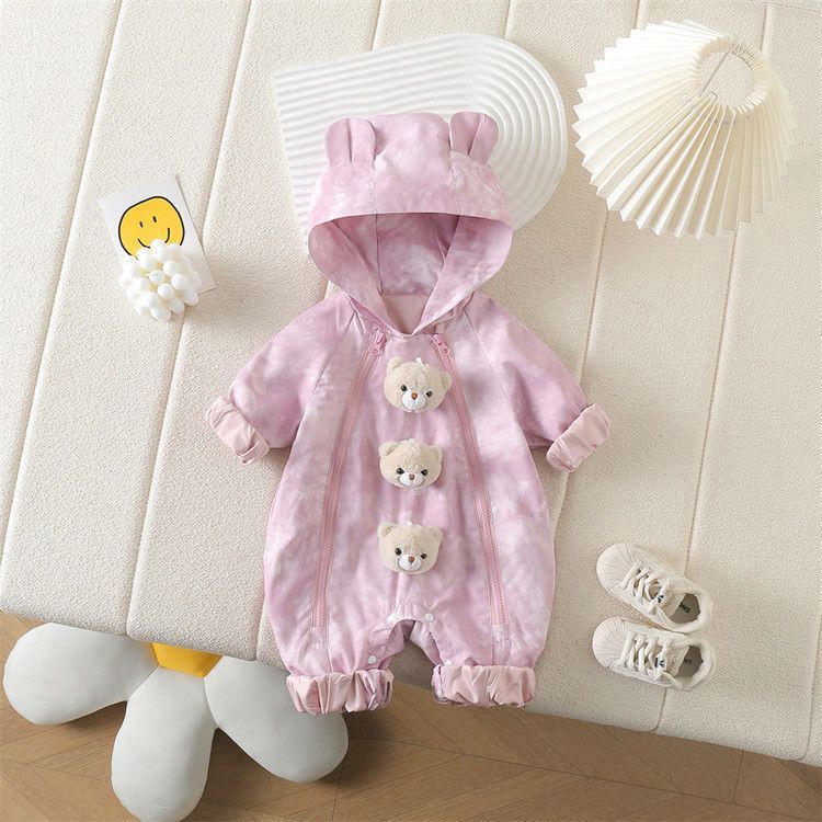 Newborn outfit for spring and autumn: baby clothes, cute romper, jumpsuit, outdoor jacket, crawling suit