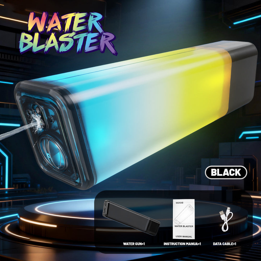 new trendy colorful electric water gun toy with cool lights and sound effects, extra large capacity pulse water gun