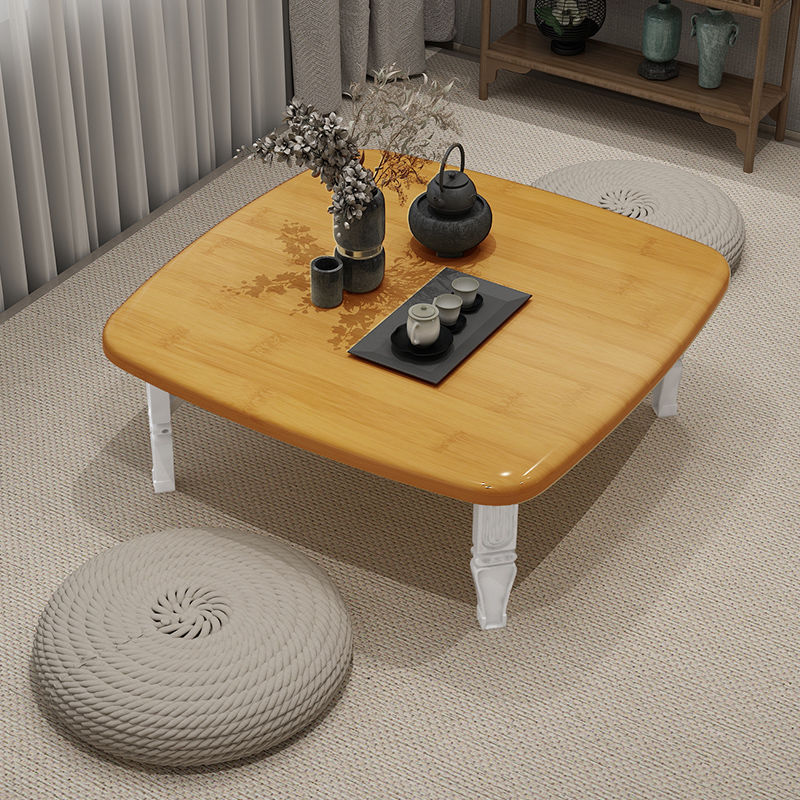Folding table, household table, kang table, simple dining table, low table, bay window desk, installation-free dormitory bed computer table