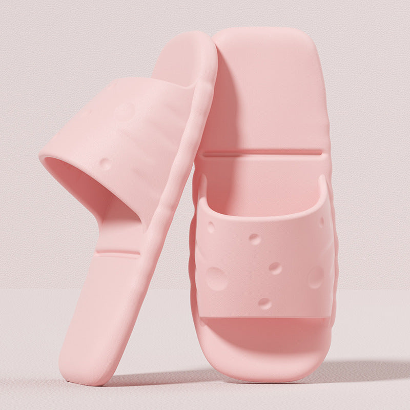 Travel disposable slippers cute cheese bathroom non-slip hotel portable foldable slippers