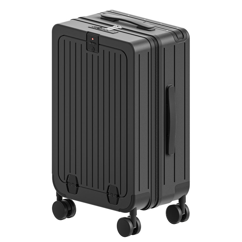 One-click front opening multi-function 20-inch boarding case bouncing wide tie rod suitcase 24-inch anti-drop universal wheel suitcase