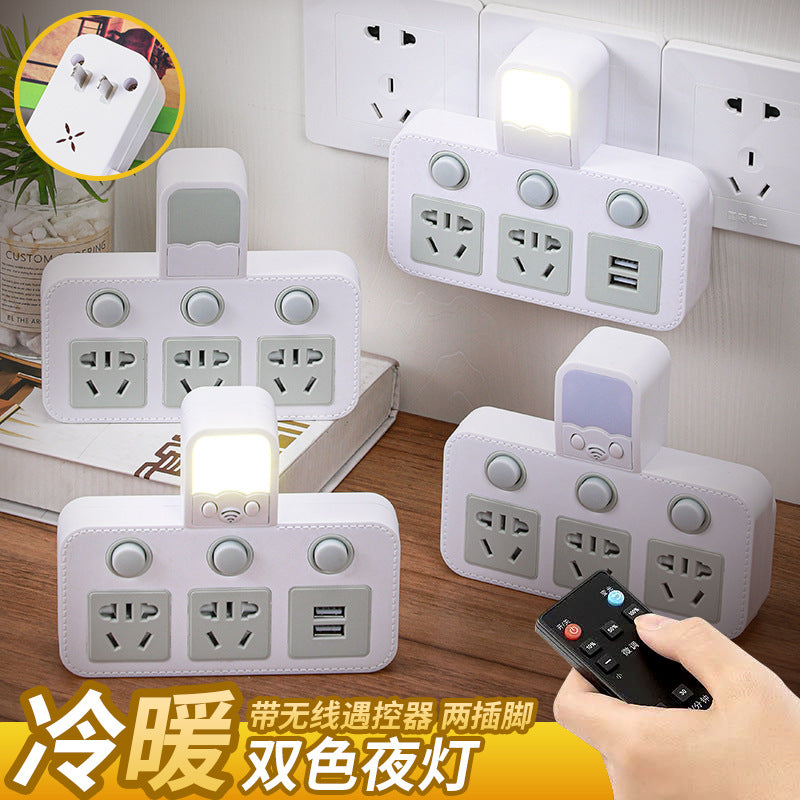 Two-pin socket 2-hole plug two-head plug strip two-phase for home with usb power strip japan taiwan drag power strip