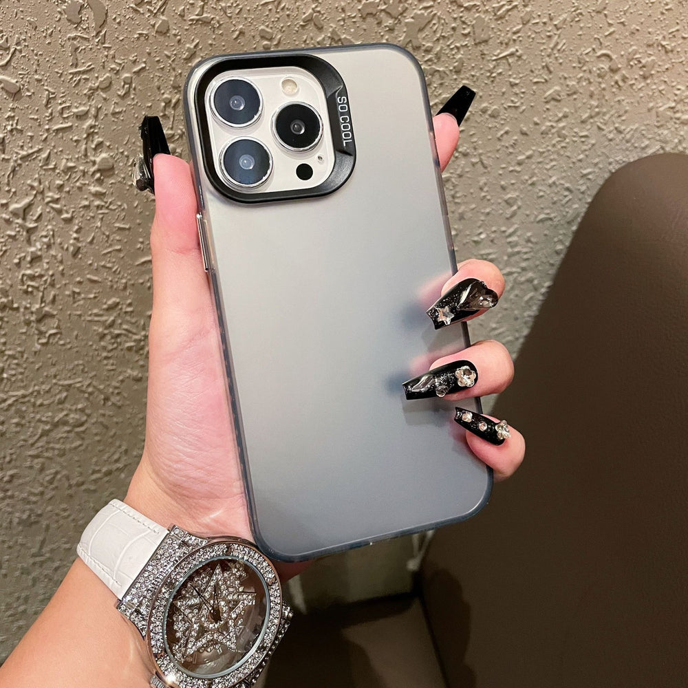 Imd color silver apple 16 pro compatible minimalist solid color phone case iphone 12/xs max matte pc protective cover