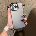 Imd color silver apple 16 pro compatible minimalist solid color phone case iphone 12/xs max matte pc protective cover