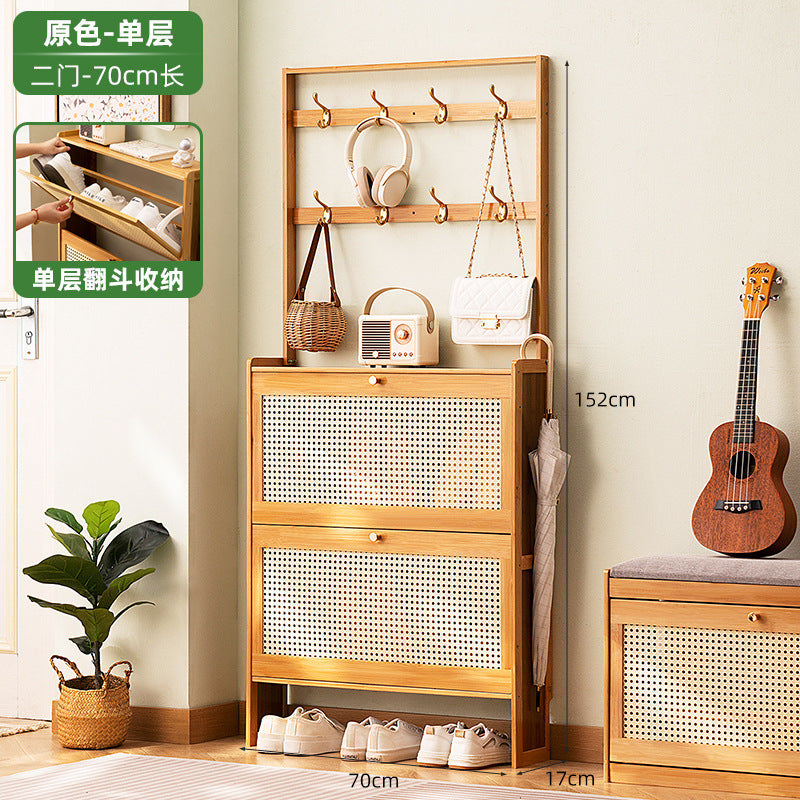 Simple shoe rack household door multi-layer with door dust-proof entry shoe rack shoe cabinet high vertical integrated storage rack