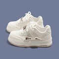 Girls' athletic shoes - new autumn  collection: breathable mesh sneakers, white shoes, student skate shoes for mid-to-large children and kids