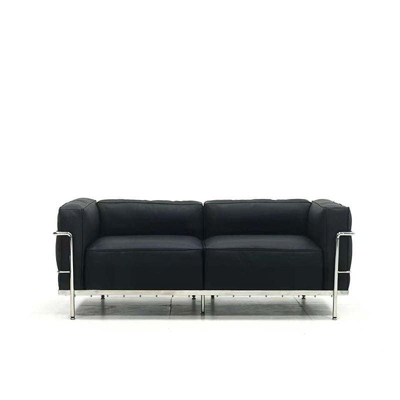 Lc3sofa original replica leather sofa medieval style bauhaus designer small apartment straight row single sofa
