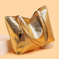 New crocodile-embossed tote bag - large capacity shoulder bag, european and american fashion, versatile minimalist handbag, pu leather commuter bag for women