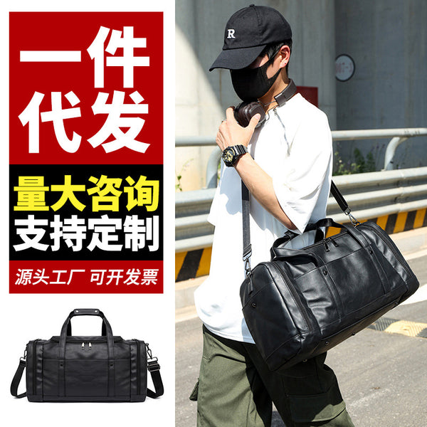 New short-distance travel bag trendy man shoulder messenger bag large capacity handbag outdoor fitness bag storage luggage bag