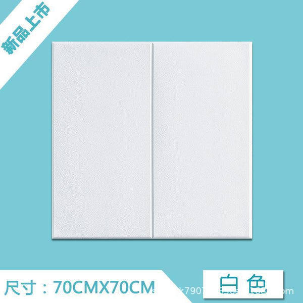 Waterproof and moisture-proof wall sticker 3D three-dimensional sticker bedside anti-collision soft bag decoration TV background wall wallpaper self-adhesive bedroom