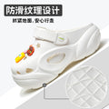 Spongebob squarepants thick sole heightened heel women's summer cool slippers summer outwearnon-sliptoe slippers two-wear beach crocs