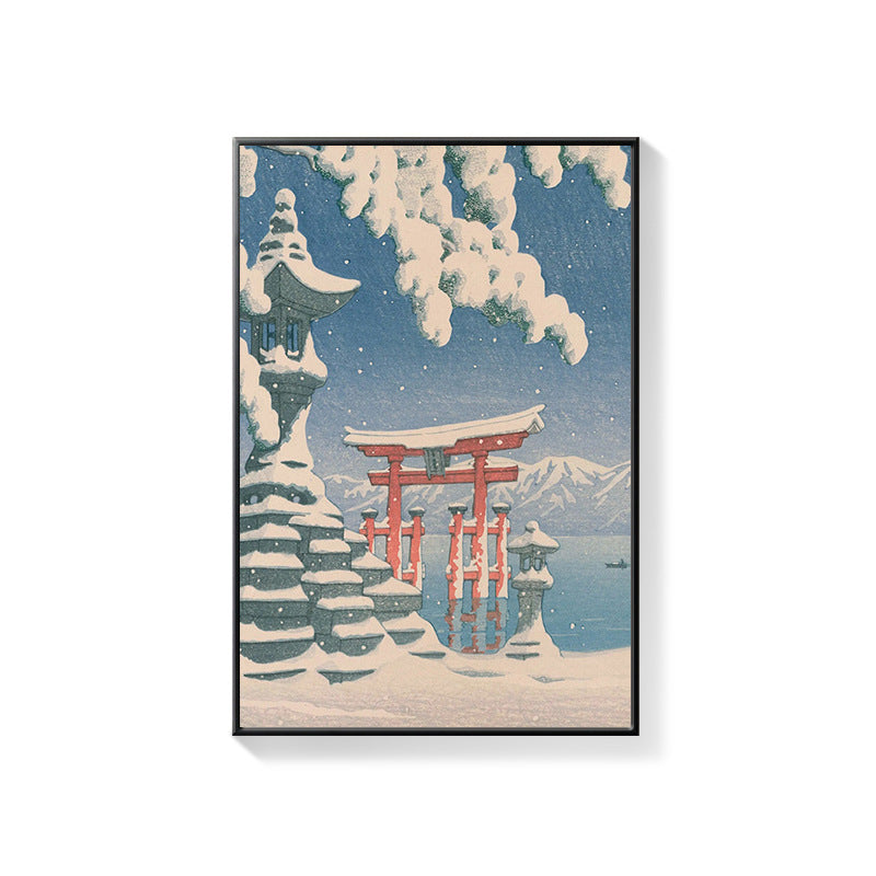 Japanese Mount Fuji decorative painting Ukiyo-e Japanese Japanese Japanese style Japanese style Japanese style restaurant box hanging painting B & B hotel mural
