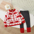 Girls' sweater and leggings set -  autumn/winter new collection - baby girl crewneck sweater and sharkskin leggings set