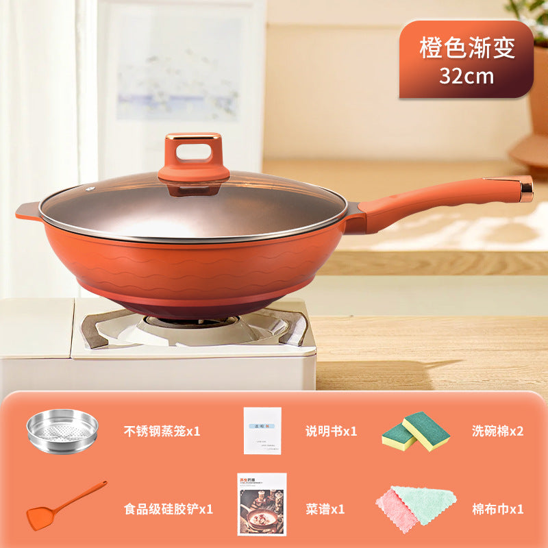Cindy coco clay pot - non-stick, induction compatible, no-coating wok