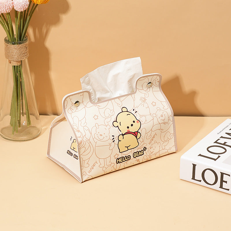 Pumping box Household leather tissue box Living room dining room Waterproof napkin box Car universal storage Pumping box