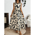 Shipped:  hot-selling women's printed maxi dress for european and american cross-border e-commerce independent stores - export quality