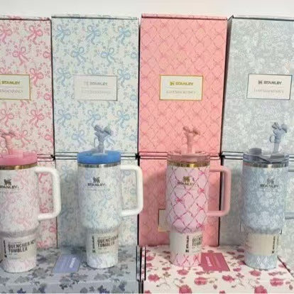 New arrival high-looking stanley thermos cup 304 stainless steel cold ice cup large capacity car cup