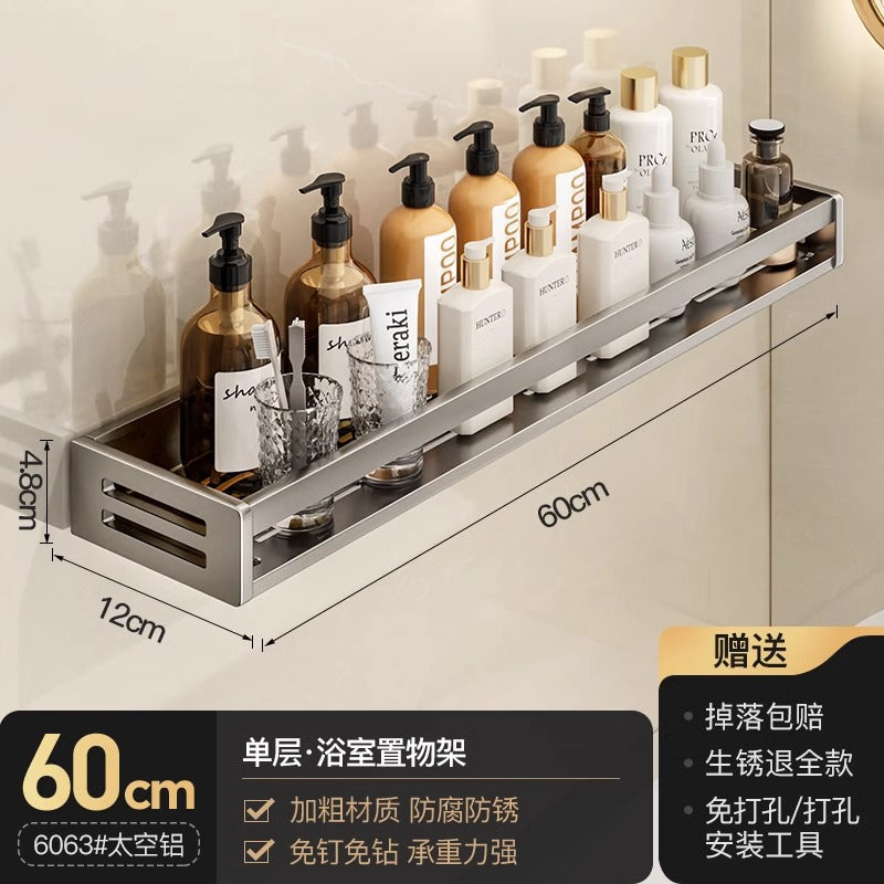 No punching gun ash toilet rack bathroom washstand No punching wall mounted toilet toilet storage rack