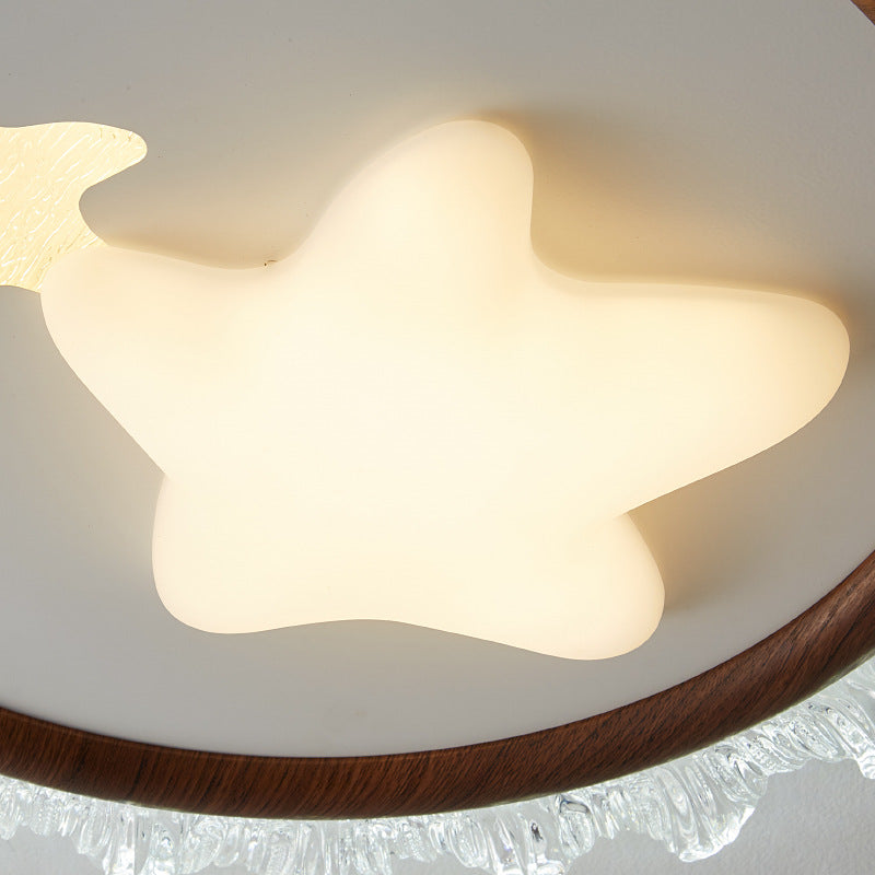 Bedroom light ceiling light new cartoon star eye protection children's room lighting modern warm and romantic led room light