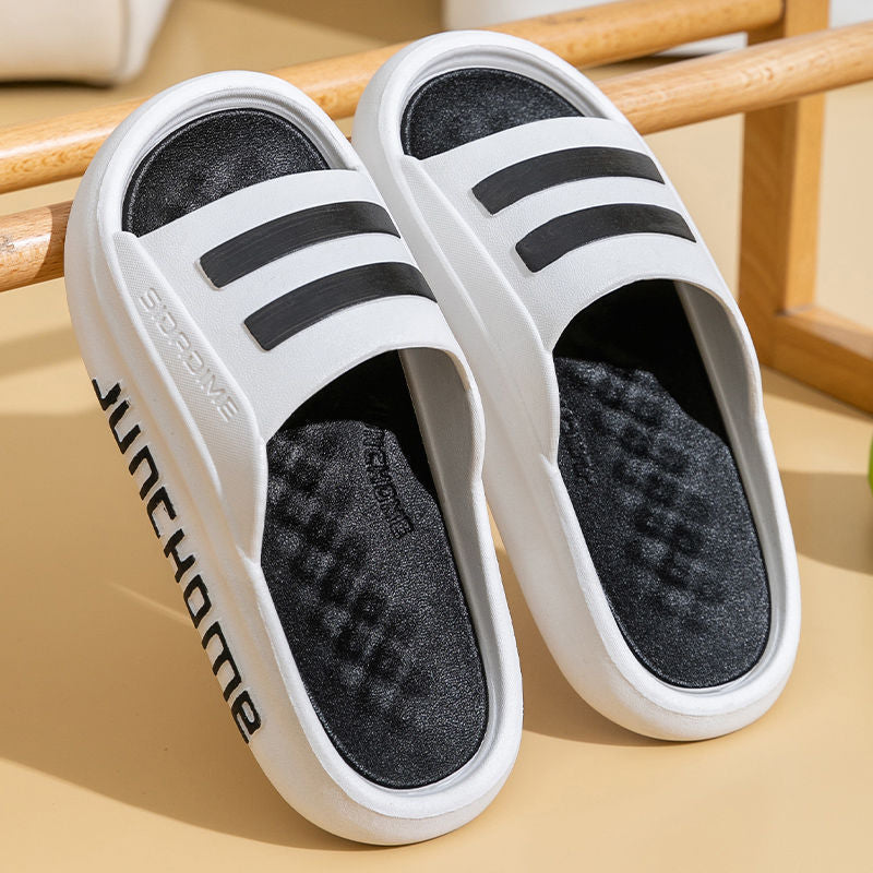 New men's and boys' "cloud-like" slippers: soft, non-slip summer slides for indoor and outdoor wear - perfect for matching family sets