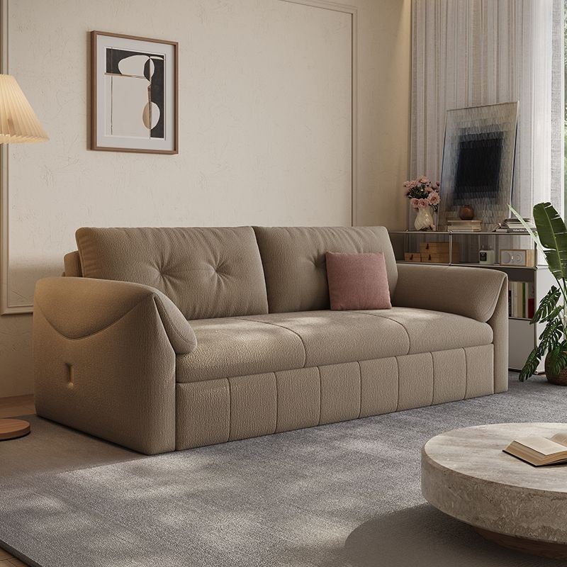 Sofa bed all-in-one dual-purpose foldable multi-functional small apartment storage straight row cream style popular bedroom sofa