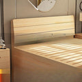 Solid wood bed - modern minimalist style 1.5m - double bed for home use, adult master bedroom wooden bed 1.8m - simple bed 1m single bed