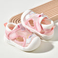 Baby sandals for girls, summer first walker shoes, 0-1-2 years old infant anti-slip soft sole mesh shoes for babies and toddlers, boys' shoes