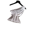 Vacation style halterbacklessbowstwo-piece set women's summer romantichigh waistslimming lookelegantfashionsuit