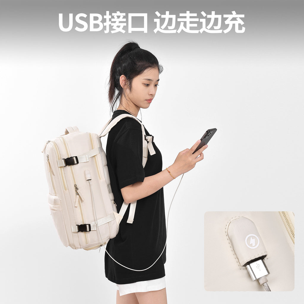Cross-border travel backpack 2025 large capacity multi-purpose box leisure backpack USB interface business travel bag