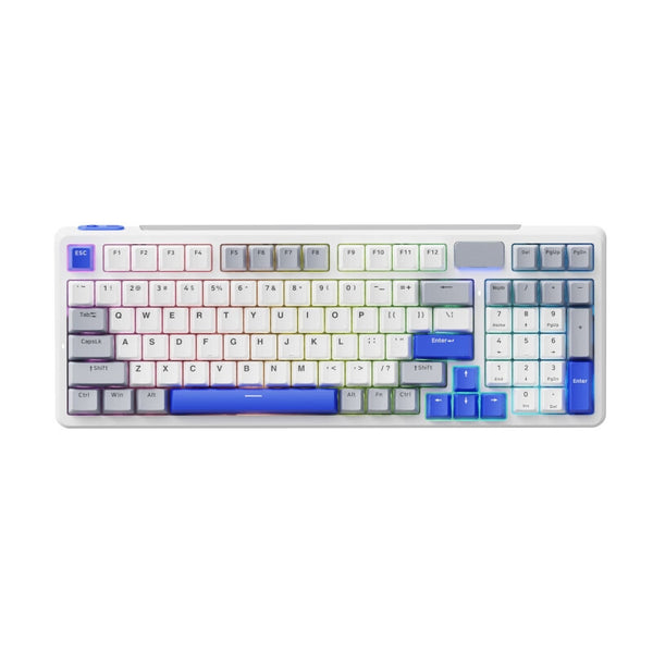 Wireless mechanical keyboard three-mode gasket customized full-key hot-swappable e-sports game office computer keyboard