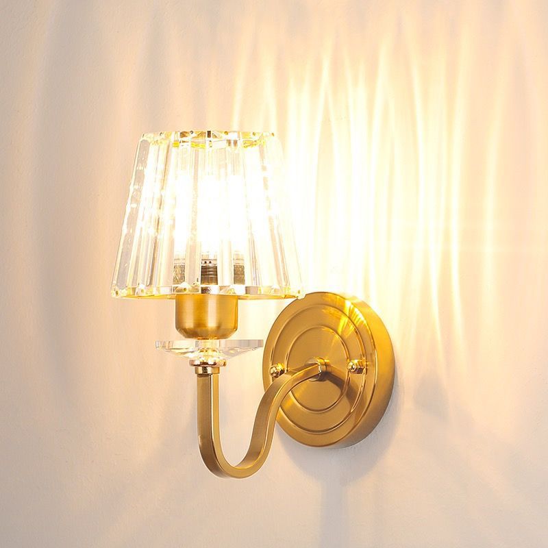 Nordic light luxury wall lamp modern living room tv background wall light aisle bedroom bedside minimalist led crystal wall sconce