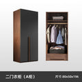 Wardrobe for home bedroom modern casual large capacity assembled multi-layer solid wood cabinet normcore storage light luxury wardrobe