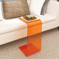 Accessible luxury acrylic side table sofa small side table casual living room popular bay window coffee table scandinavian bedroom transparent corner table