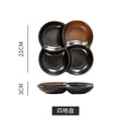 Japanese retro dessert plate - stylish & practical for home use - perfect for single servings, breakfast, snacks, and desserts