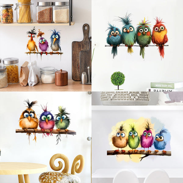 Cross-border  branches on the magical bird sticker decoration family bedroom room living room wall sticker wholesale