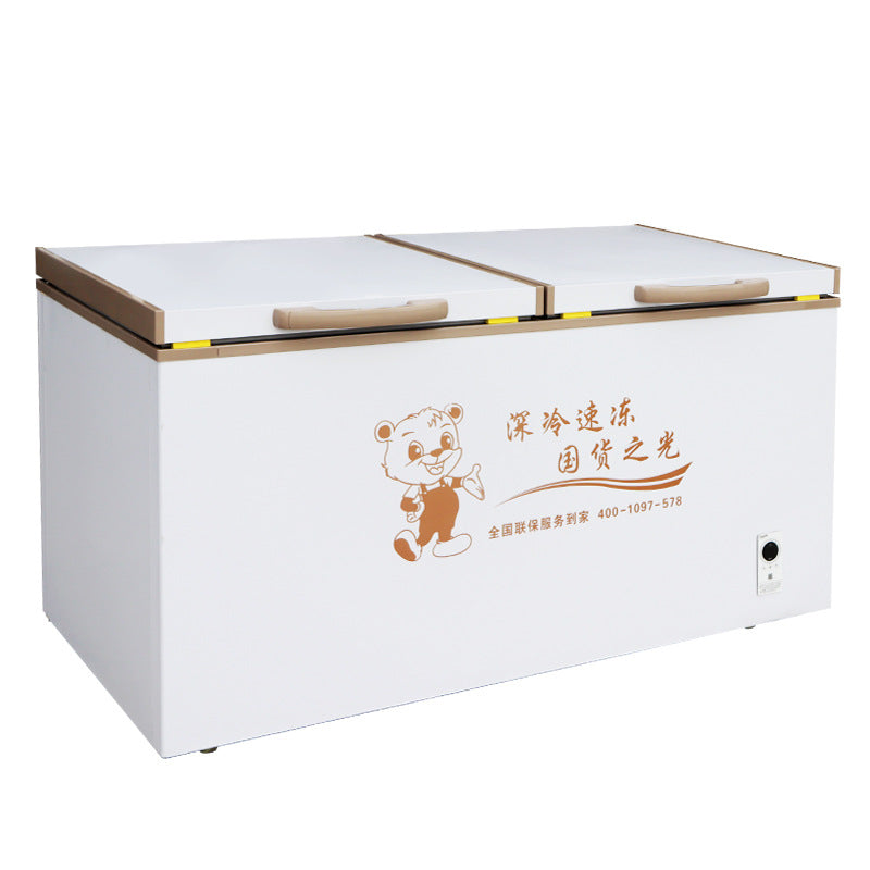 Freezer - commercial & home use, large capacity, single/double temperature, horizontal refrigerator/freezer, ice cream display case, horizontal refrigerator