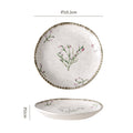 Hand-painted, rustic-style ceramic dessert plates – creative and unique petal-shaped ceramic breakfast dishes for pastries and snacks