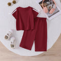 Children's clothingexportfashion cross-border children's clothing gray short-sleeved t-shirt pants suit