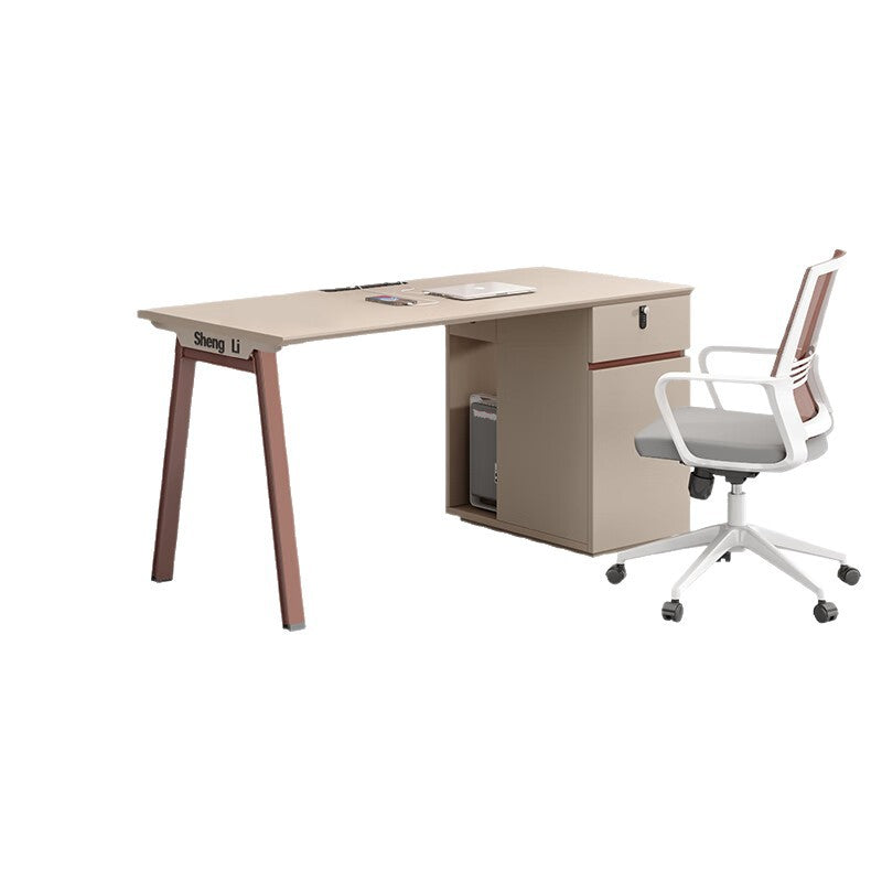 Saint li staff office desk and chair set - minimalist computer desk, employee desk, office workstation