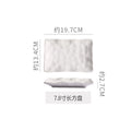 8inch asymmetrical rectangular plate