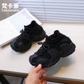 Vancahao hiking shoes kids flyknit coconut shoes  autumn new girls' breathable casual shoes for mid-to-large children