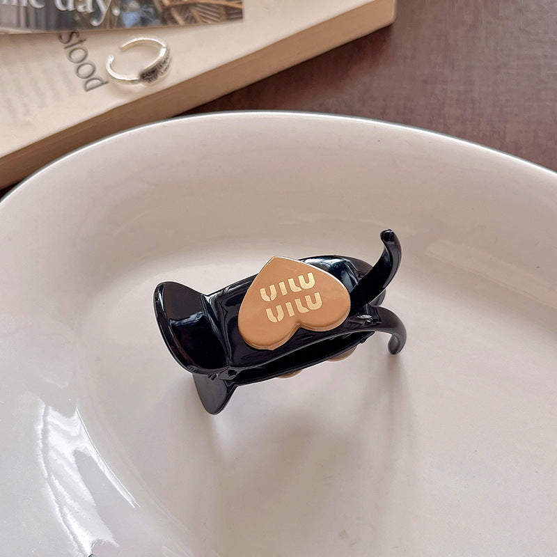 Love meatball head hair clip for women elegant hair clip headwear back of head high ponytail fixed handy gadget hairpin
