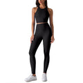 No awkward line peach butt yoga pants, nude feeling, auxiliary breast sports vest, women's fashion fitness yoga wear suit