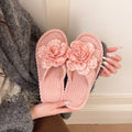 Exportplus sizenew arrivalflower slippers open toe flats indoor home easiest for matchpopularfashion confinement cotton slippers