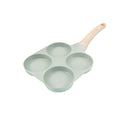 Customizable egg burger pan, multi-ply base non-stick mini breakfast pan, household four-hole flat bottom pan
