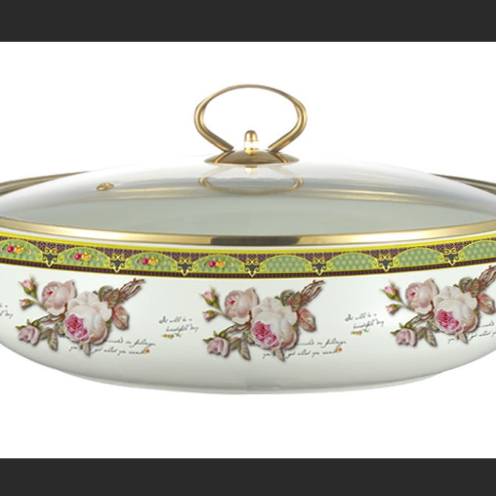 Hot-selling enamel soup pot and seafood pot for cross-border e-commerce, direct from the manufacturer. cast iron with a painted finish, perfect for home kitchens. sold individually
