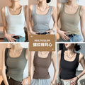 Tk carefully selected spring and summer new arrival wide shoulder vest women's silm large u-neck best selling bottom inner vest women's sleeveless