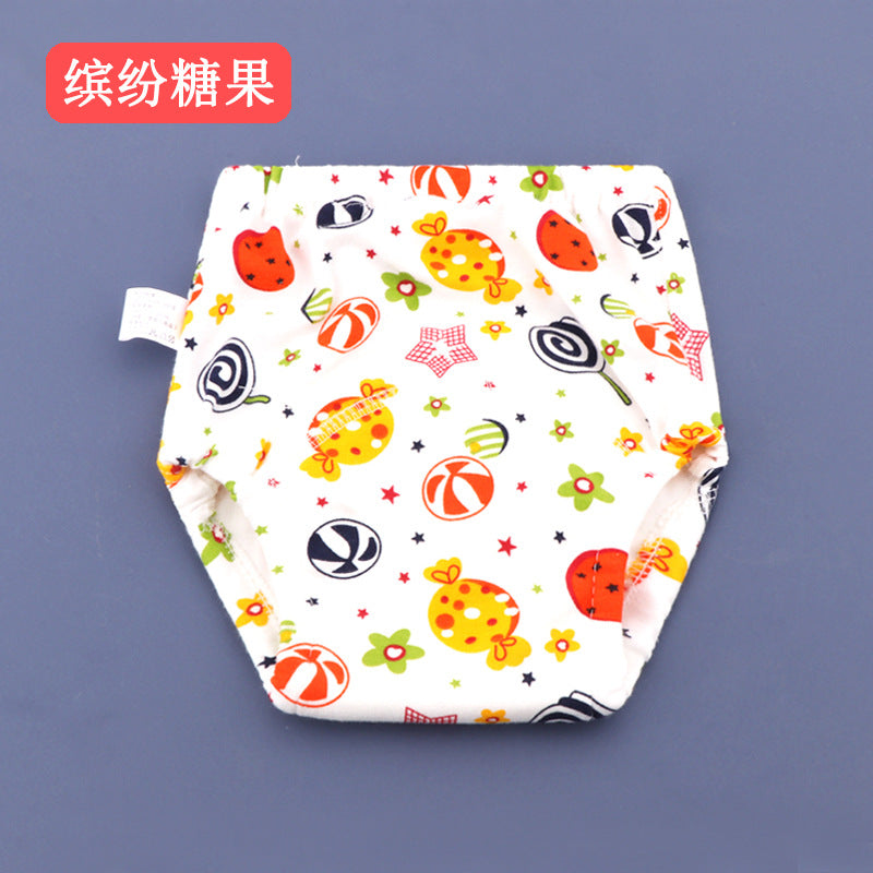 Baby potty training pants summer baby boys diaper pants baby girls diaper pants gauze diaper pocket practice learning pants